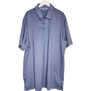 adidas Polo Shirt XL Blue Short Sleeve‎ Activewear Golf Casual